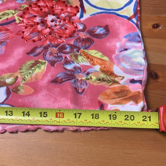 Papa Short Sleeve T shirt w Embellishments on the Front, Colourful - Picture 10 of 13